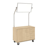 48" Wide Assembled Demonstration Station with Mirror, Storage Area & Three Drawers - 80733 F36 - Steven's I.D.SYSTEMS®